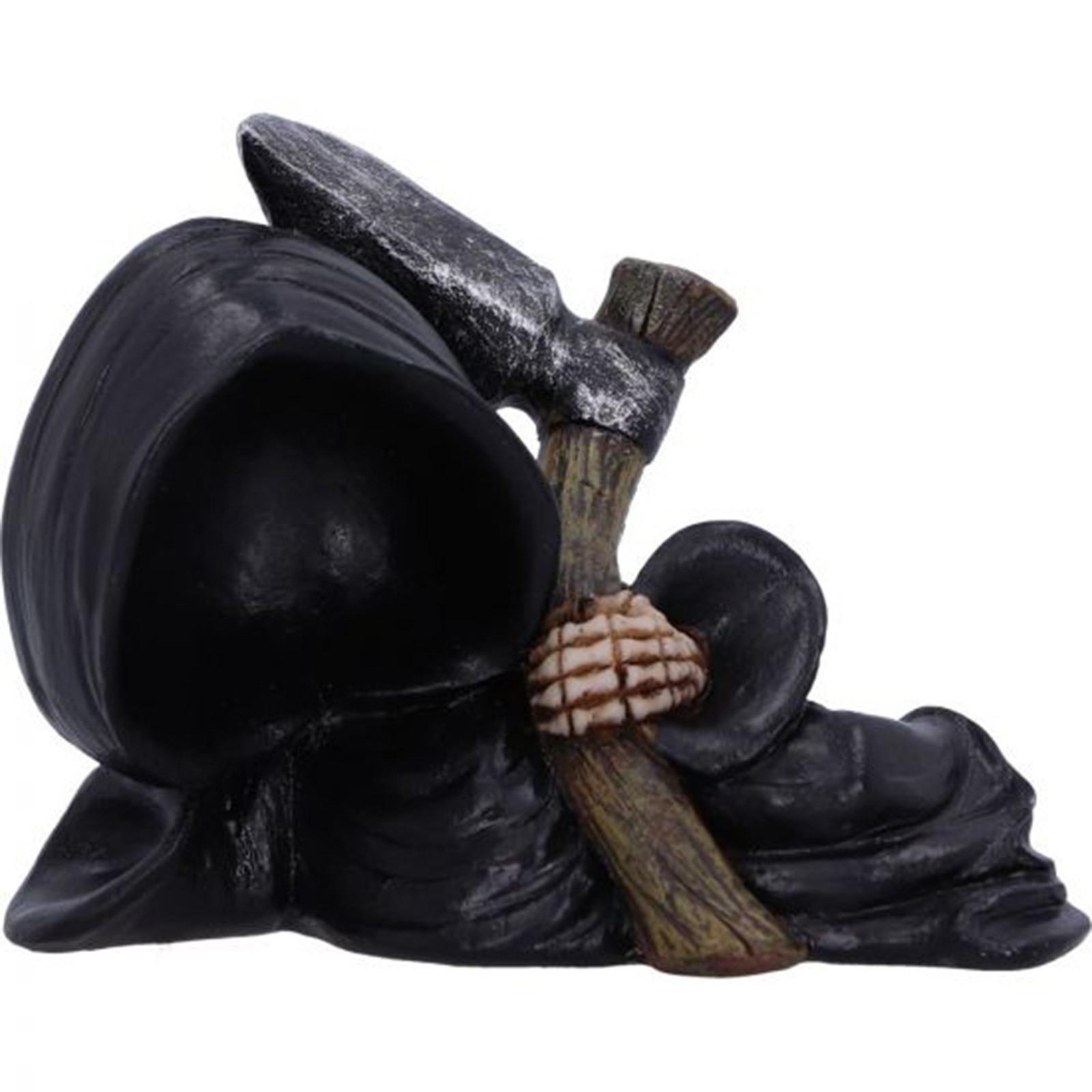

Creative Bookshelf Decoration, Mysterious And Unique Black-clad Figure Ornaments, Halloween Statue Resin Home Decor Desktop Small Ornament One Size