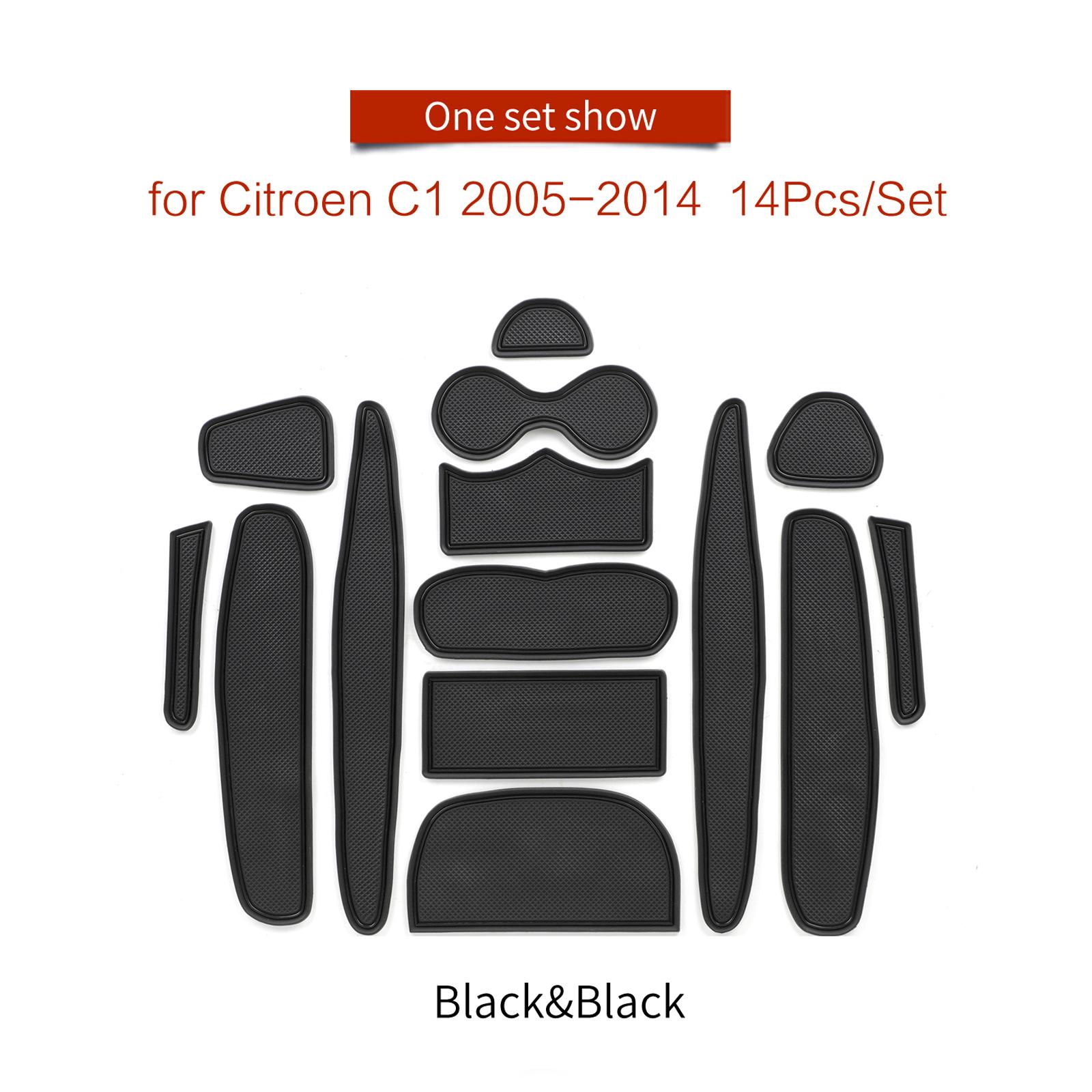 

для Citroen C1 2005 - 2014 Противоскользящий коврик для паза под дверью, накладка на дверной паз, аксессуары, нескользящие коврики, подставки