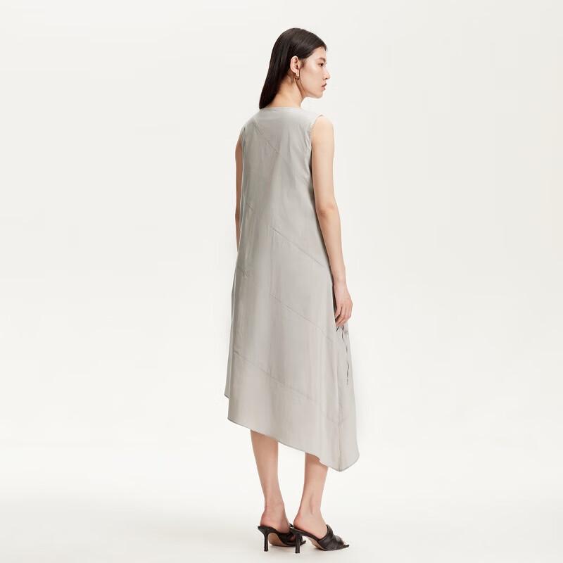 Veromoda 2025 Summer Round Neck Bow Design Loose Dress