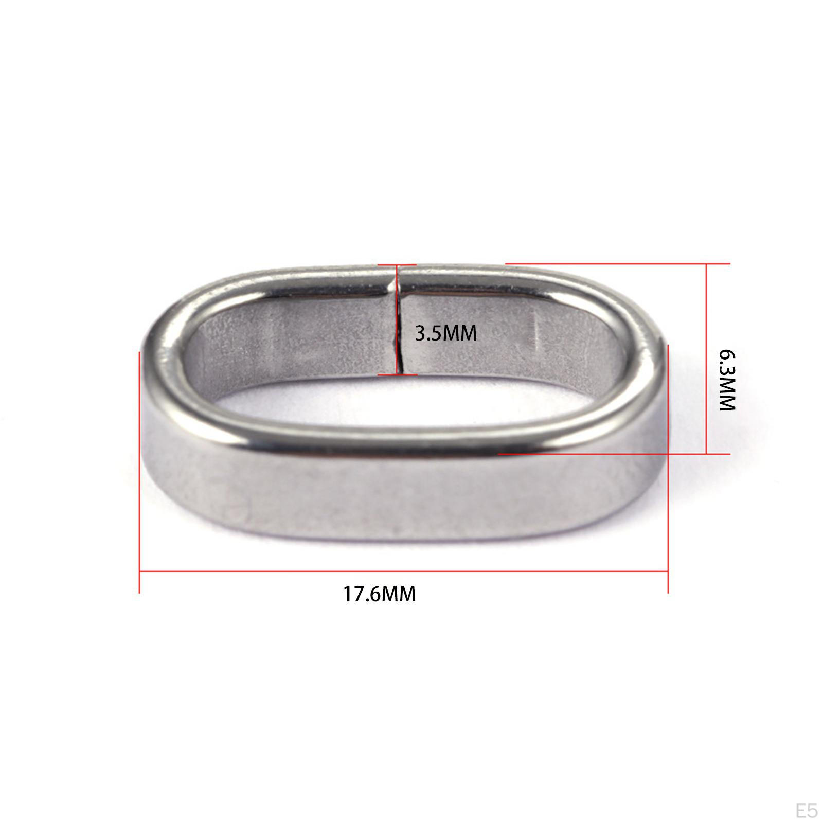 100 шт. овальные соединительные кольца металлические ювелирные звенья DIY Jump Quick Link — фото 7