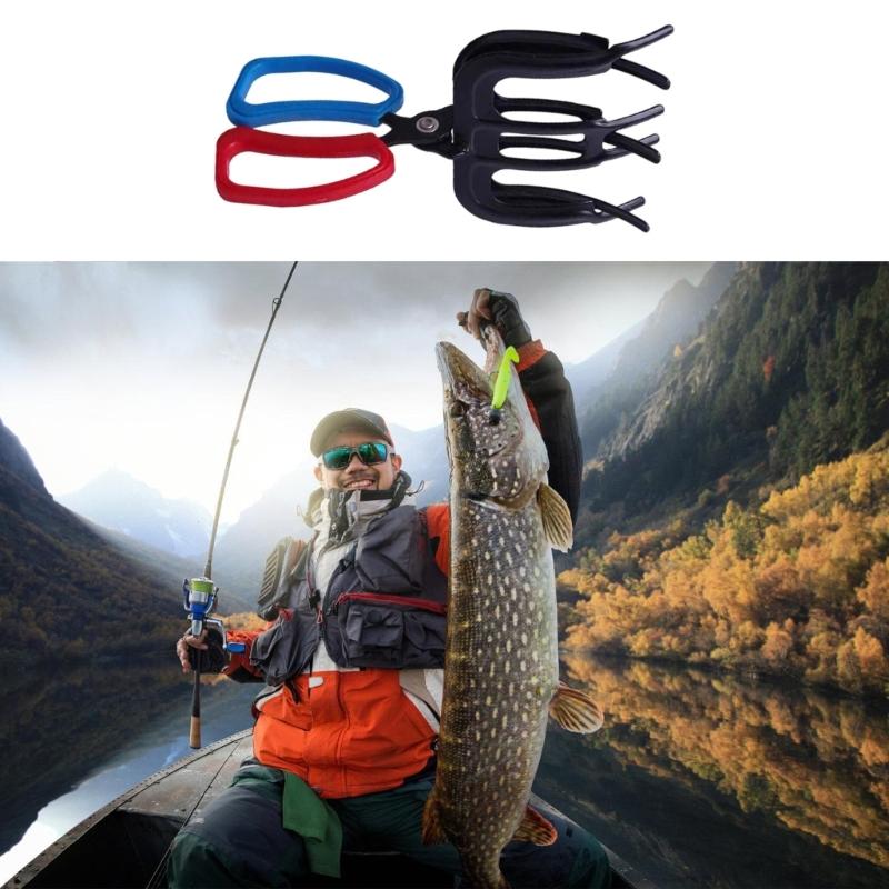Lightweight Aluminum Alloy Fishing Pliers with Antislip Teeth for Secure Fish Holding in Outdoor Fishing Environment