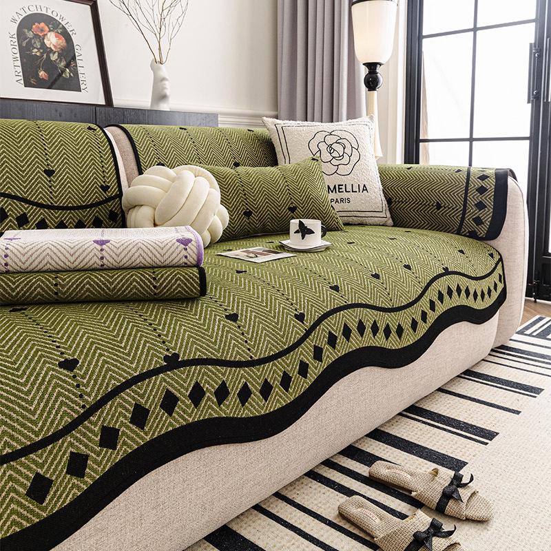 French Retro Irregular Non-Slip Sofa Cushion - All-Season Universal 2025 Cover