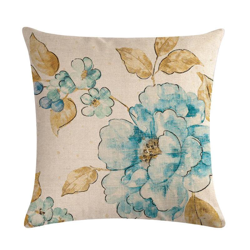 45x45cm ptaki i kwiaty Sofa dekoracyjna poszewka na poduszkę poszewka na poduszkę pościel 45*45 rzuć poduszka Home Decor poszewka na poduszkę