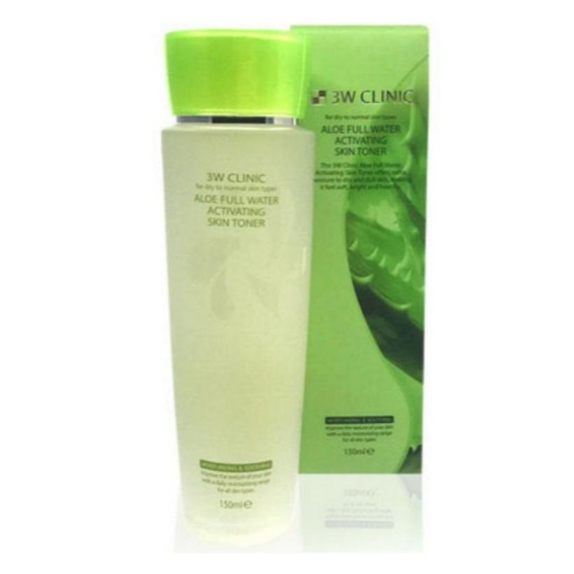 3w Clinic Aloe Full Water Activating Skin Toner 150ml Korean Toner Soothing