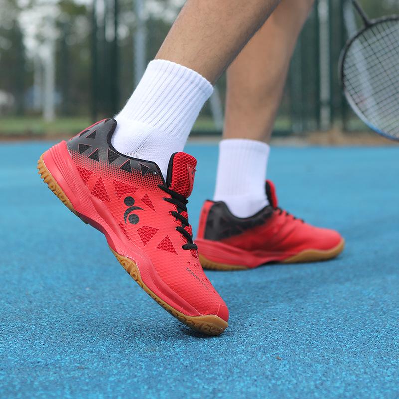 Badminton shoes men and women couples sports outdoor training shoes tennis shoes wear-resistant lightweight shock-absorbing training volleyball shoes