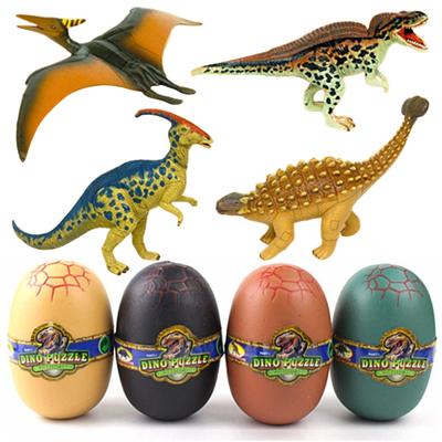 Heizi 4D puzzle Zaurus DX Dinosauří vejce Sada 4 vajíček Jurassic Excavation Egg Hračka se sestavením 3D puzzle Celkem 24 typů (Typ E)