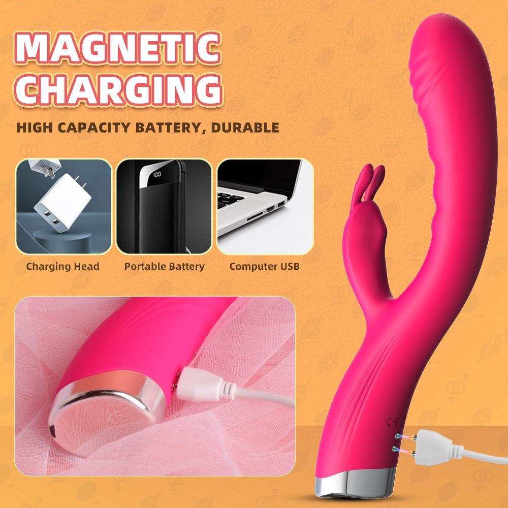 Powerful G-Spot Rabbit Vibrator Vaginal Clitoral Stimulation 10 Powerful Vibration Massager Sex Toys for Women Couples