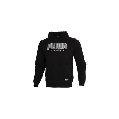 Puma Athletics Casual Pullover Long Sleeve Hoodie Men Hoodie Black 586462-01