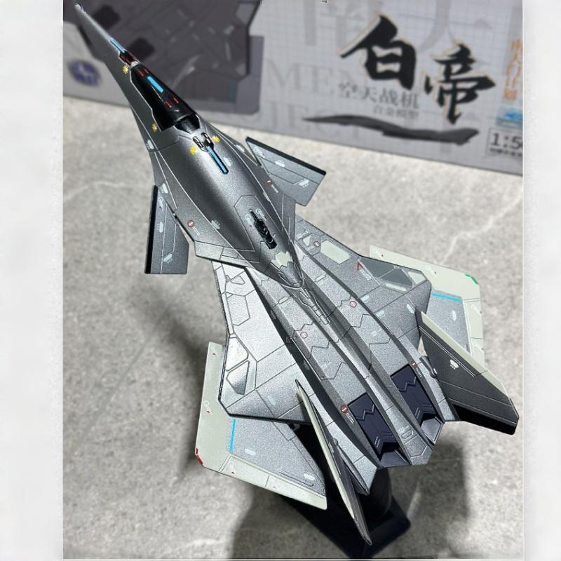 Brand New Nantianmen Project White Emperor Aerospace Fighter Alloy Aircraft Model Simulated Fighter Kaidwei Zhuhai Airshow Model
