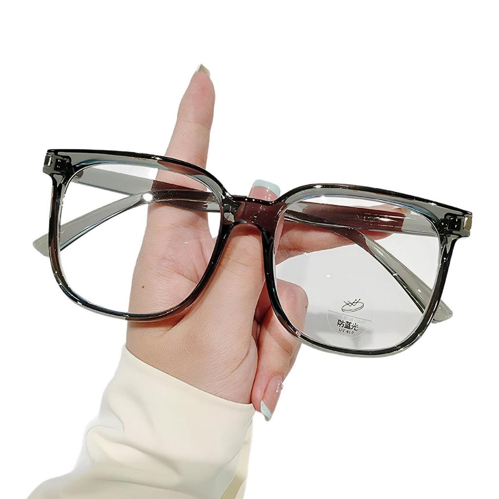 2026 Koreanischer Stil Schwarzer Anti-Blaulicht-Brillenrahmen: Myopie & Strahlenschutz für Männer, rezeptfreundlich.