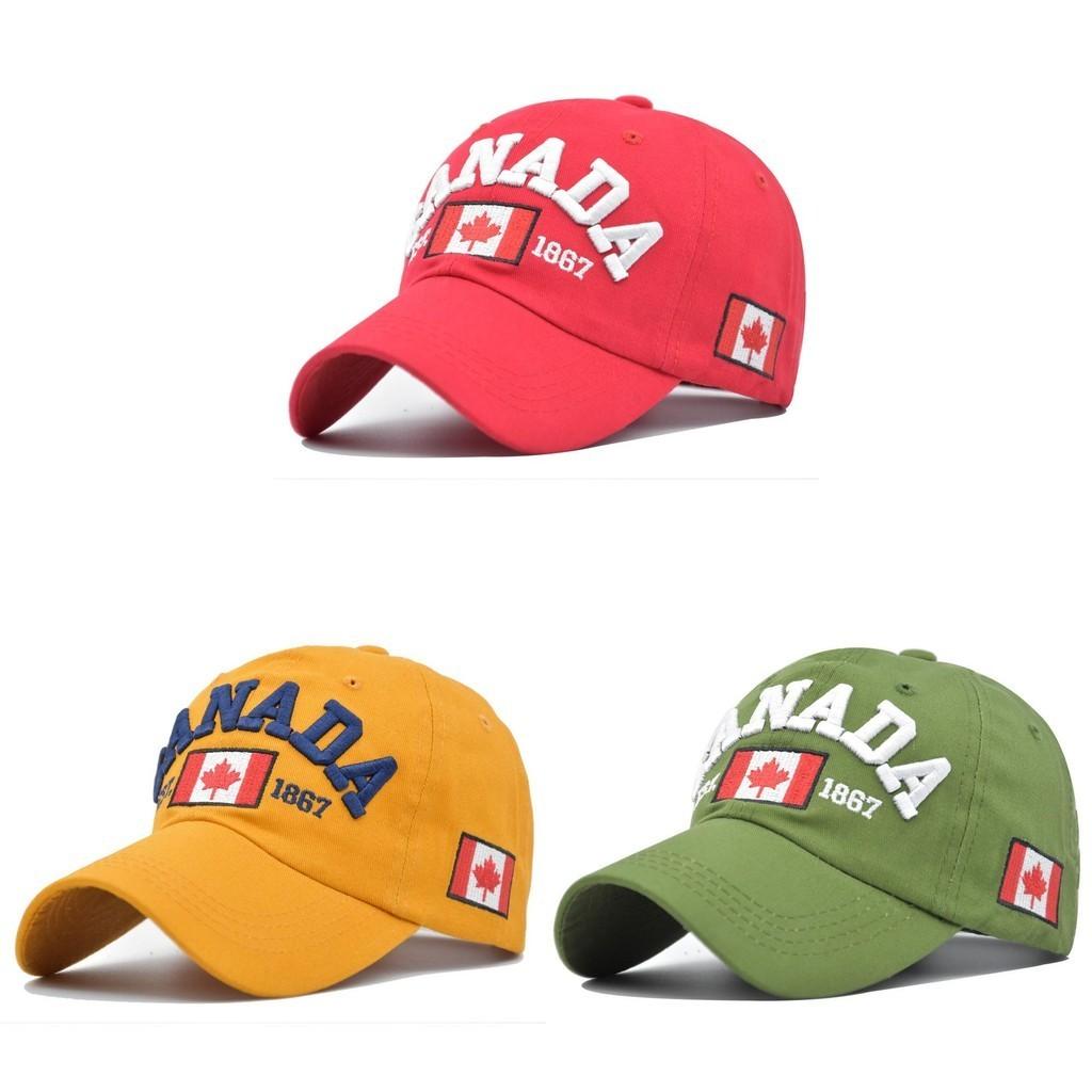 Cap City Duck Outdoor Shade Hat Maple Leaf Style Embroidered Baseball Cotton Cap
