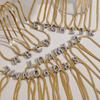 Titanium Steel Snake Bone Chain 26-Letter A-Z Initial Pendant Necklace Alphabet Choker Jewelry Holiday Gift For Women