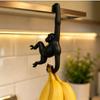 Plastic Monkey Shaped Wall Hook Punch-free Banana Holder Fruit Hanging Hook Home Decoration