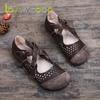 Letnie damskie letnie skórzane miękkie podeszwy marki Love Ycodo Wygodne mokasyny i sandały