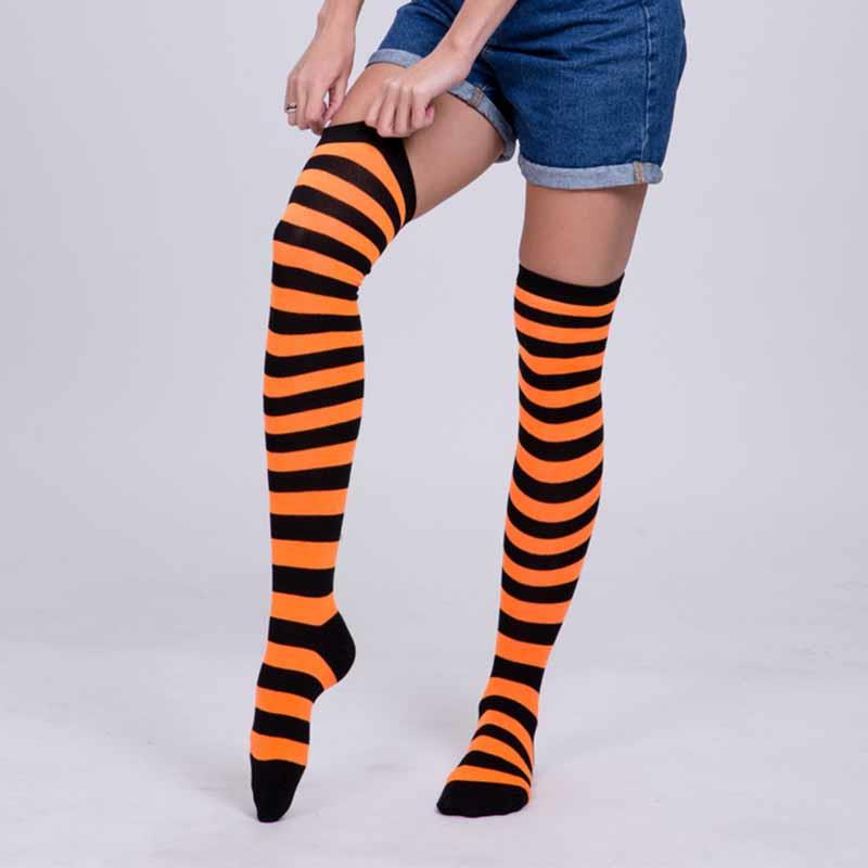 Goedkope 1Pair Striped Socks Stockings 