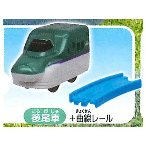 

Capsule Plarail play Nature Tour Edition Series Shinkansen Hayabusa Curved Gacha Gacha Capsule Игрушка Давайте вместе! [6.H5 (Хвостовая машина) + Рельс] (Один