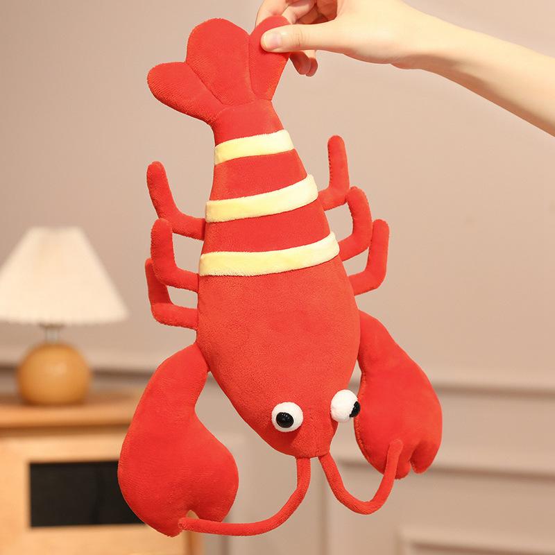 Cartoon Simulation Lobster Doll Plush Toy Doll Living Room Sofa Sleeping Pillow Pillow Cushion Decorative Ornaments