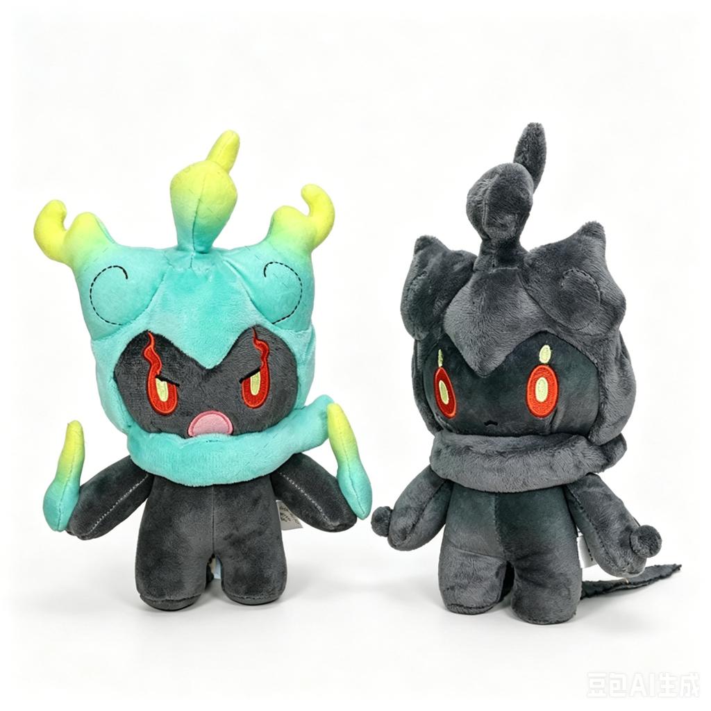 2 Styles Pokemon Plush Marshadow Shiny Marshadow Stuffed Animal Toy Anime Stuffed Toys Cute Birthday Gifts