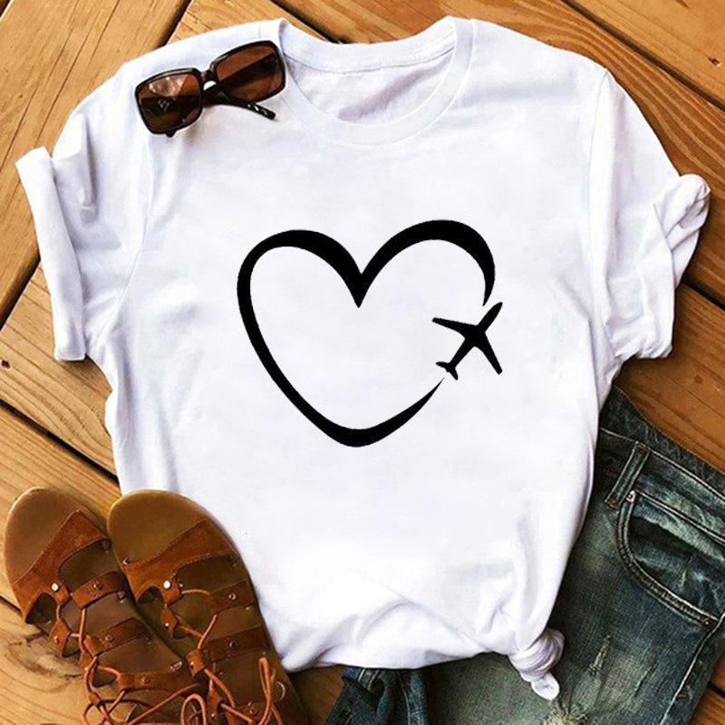 Summer 3D Printed T-shirt, Women's Short Sleeved, In Stock, Personalized T-shirt