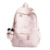 Schoolbag Korean Ins Fresh Star Bow Junior High School Girls High Value Large Capacity Lightweight High School Backpack