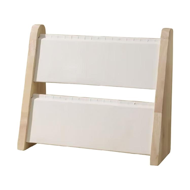 Practical Wood Necklace Holder Double Deck Wood Necklace Stand Organizers For Easy Access And Display At Homes