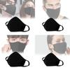 Atmungsaktive Schwarze Baumwoll-Gesichtsmaske Bequem Waschbar Winddicht Und Warm Für Alle Jahreszeiten