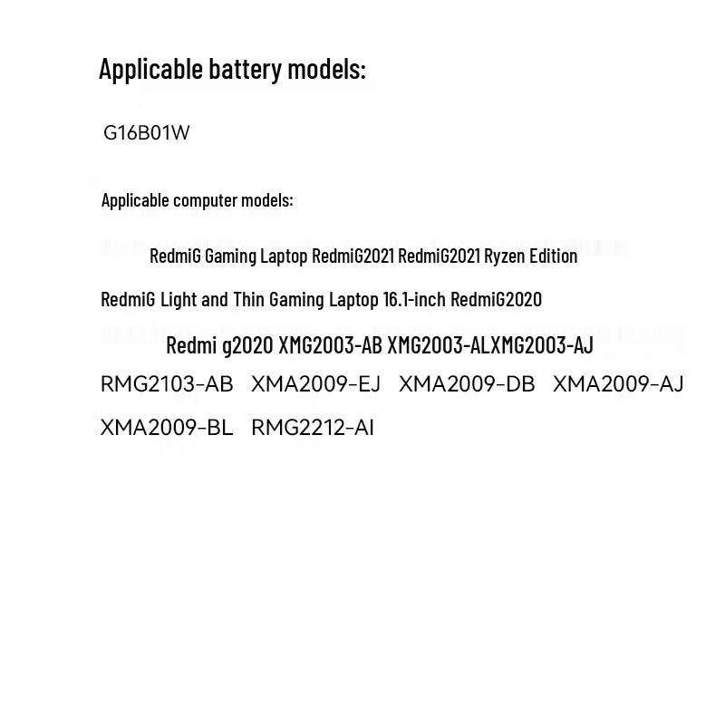 llano Laptop Battery for Xiaomi Redmi G 2021