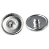 silver Round Snap Button metal Snap Button Base Trays Blank Press Button  Handmade Crafts Lovers