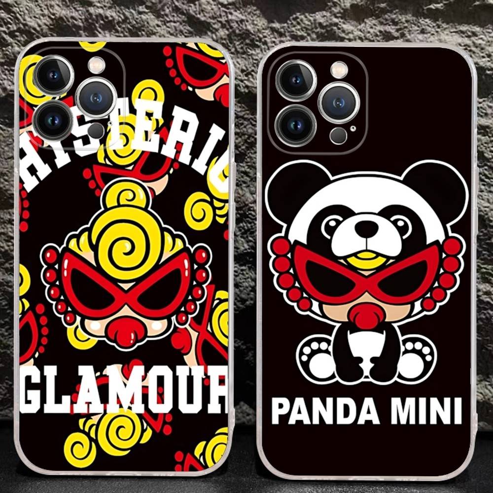 Classic H-Hysteric Popular Brand M-Mini Phone Case For IPhone 17 16 15 14 13 11 12 Pro Max 16 Plus Transparent