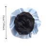 Satin Scrunchie False Hair Pieces Claw Clip Ponytail Chignon Fashion Flower Bun Head Wig  Daily Use