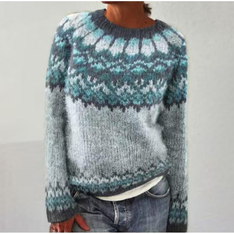 TIFICY Maglioni a girocollo a maniche lunghe per autunno e inverno, moda donna