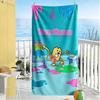 Wow! Wow! Wubbzy Customizable Name Beach Towel High Absorbency & Quick-Dry Ideal for Travel Outdoor Swim Pool Yoga Surf Camping Hiking Gym Gift Holida