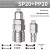 C-type Self-locking Pneumatic Quick Connector - Air Hose & Air Gun Male/Female Quick Connect Plug Accessories