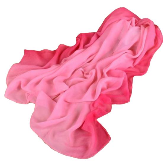Silk Scarf Light Weight Practical Portable Women Chiffon Scarves for Daily Wear