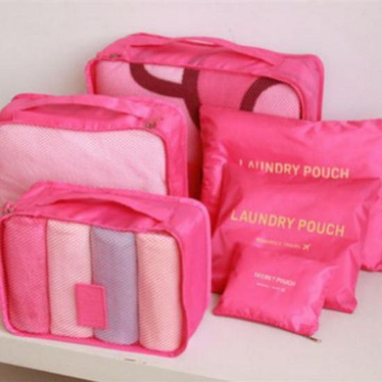 Korean-Style Waterproof Travel Organizer: 6-Piece Set