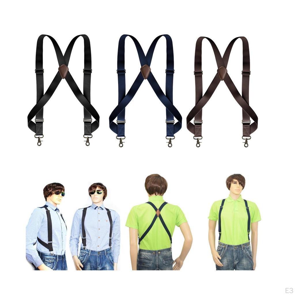 Classic Mens X-Type Suspenders with Swivel Hooks