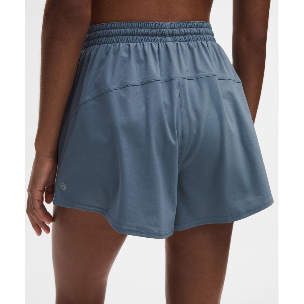 Lululemon Court Rival High Rise Short 3  Steel Blue White