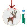 Christmas Embroidery Starter Kits Christmas Ornament Cross Stitching Set