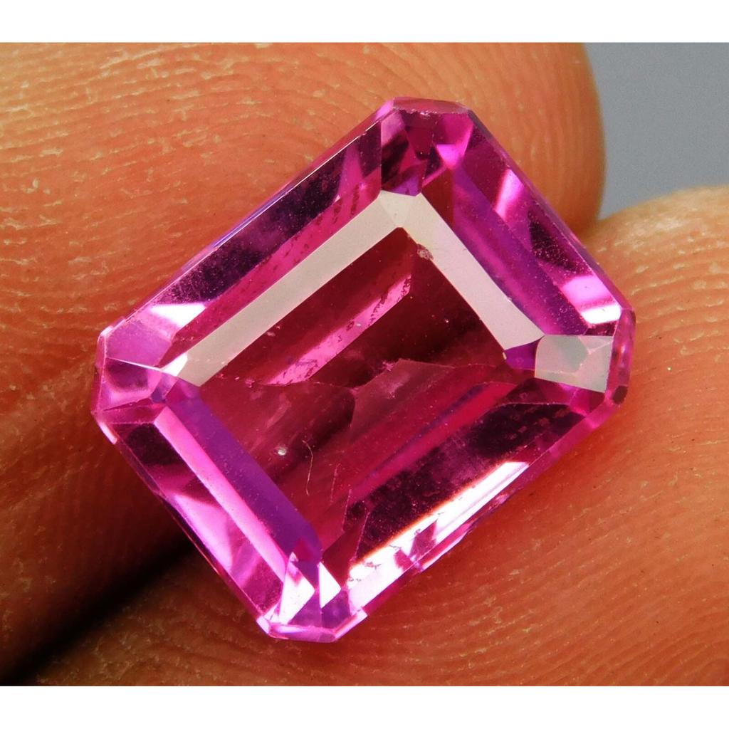7.50 Ct Natural Flawless Ceylon Sapphire Pink Emerald Loose Gemstone for Jewelry Making and Crafts