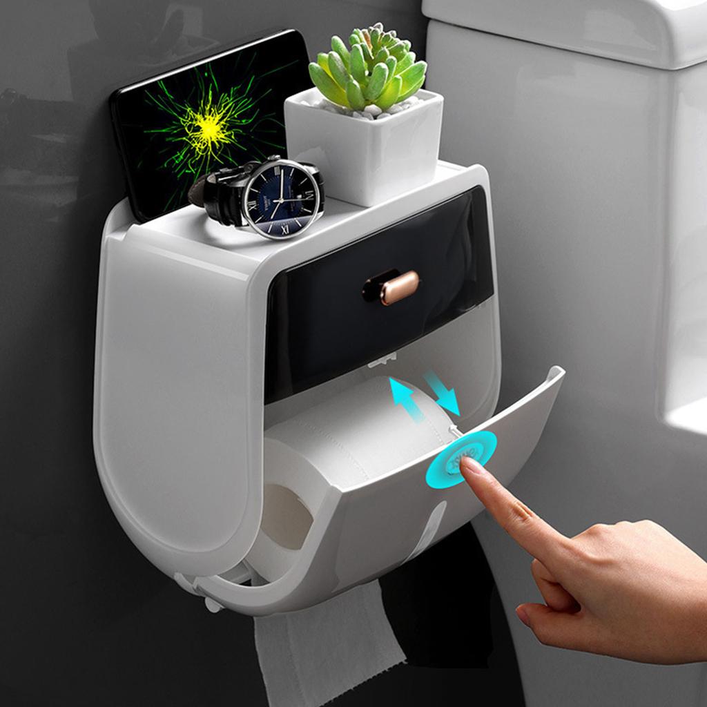 Badezimmer Taschentuchbox Organizer Moderner Badezimmer Taschentuchbox Spender mit Praktischer Ablage für den Täglichen Gebrauch