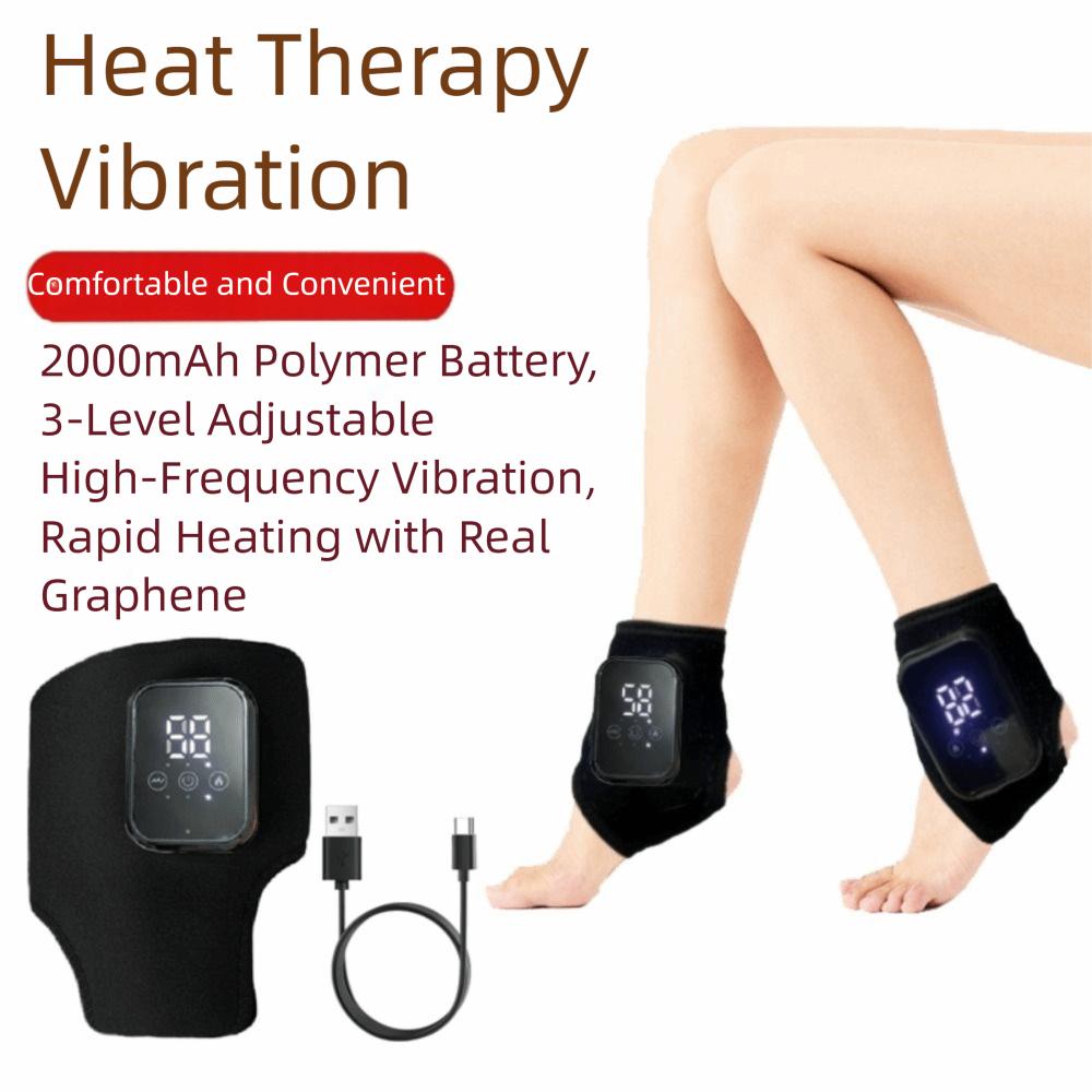 3 Vibration Modes Heating Ankle Massage Belt 3-in-1 Heated Ankle Wrap  Hand Wrist Support