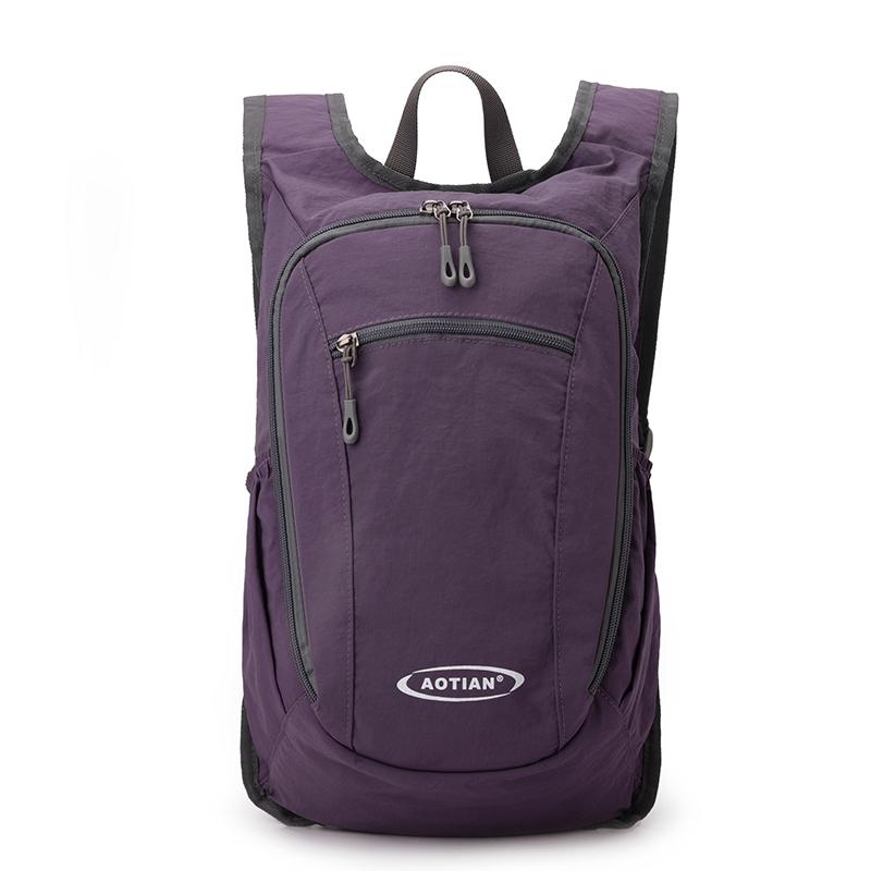 Damen Rucksack Einfarbig Leicht Outdoor Studenten-Reisetasche Multifunktional Faltbarer Rucksack