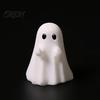 Mini Ghost Figures for Party Favors 3Pcs Figurines Halloween Decorations, Resin Middle Finger And Spooky Table Decorations Heart Ornaments Tiered