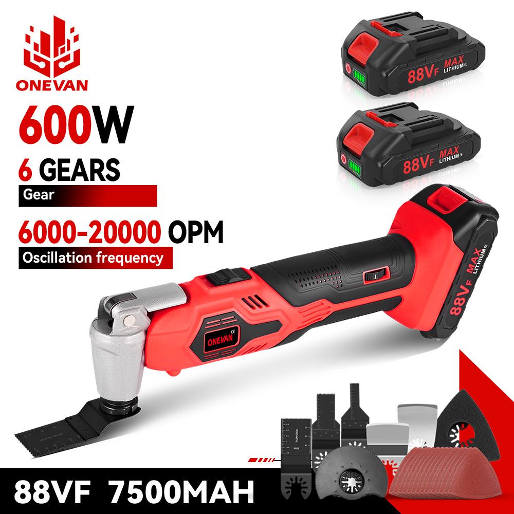 ONEVAN 20000OPM Unealtă Multifuncțională Electrică Oscilantă Tăietor Trimmer Fierăstrău Lopată Unealtă pentru Prelucrarea Lemnului Pentru Baterie Makita 18V Pin