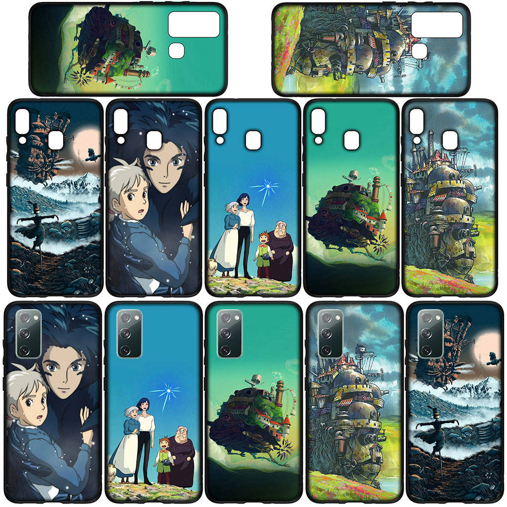 For iPhone 16 15 Xiaomi Redmi Note 14 13 12 11 Pro Max X 8 16e Samsung Galaxy S25 S24 S23 Moto OPPO Huawei Anime Howls Howl's Moving Castle Phone Case