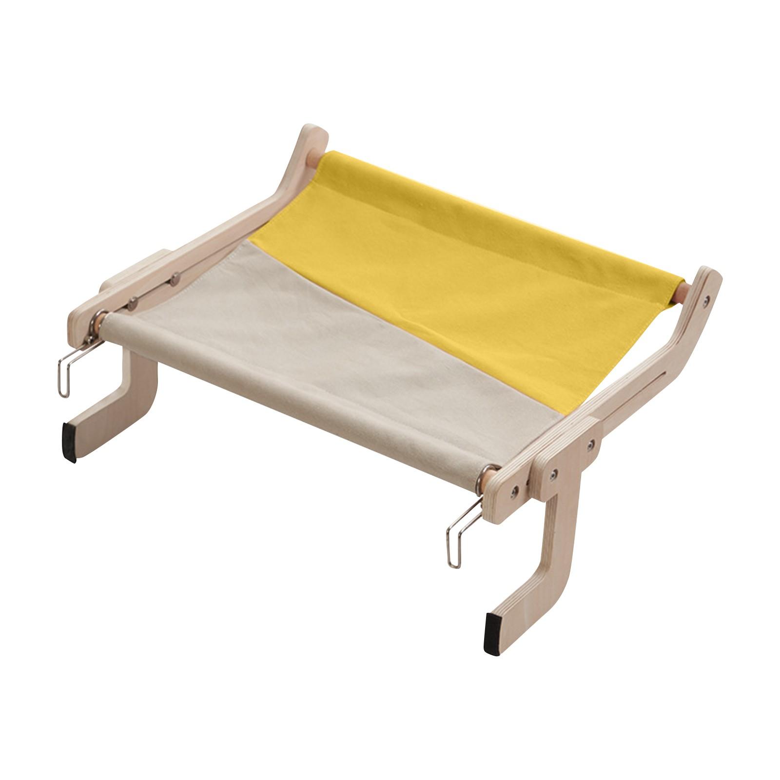 

Ліжко для кішки збоку від вікна Балкон Вікно для кота підвісне ліжко для кота Підвіконня Лежак для домашніх тварин Кот Всесезонне універсальне підвісне ліжко для кота One Size жовтий