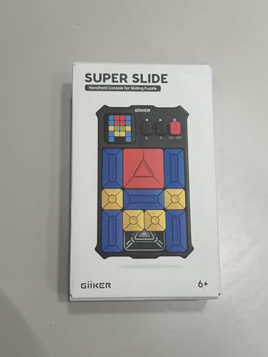 GiiKER Super Slide Portable Slide Puzzle Game, Educational and Brain Training (Japanese Instructions Included) (Black)