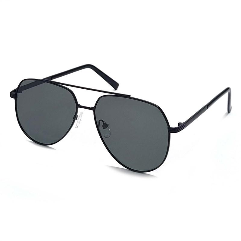 

Поляризованные солнцезащитные очки с металлической оправой для мужчин, модные очки для пилотов, рыбалки, вождения, очки для активного отдыха, с защитой от ультрафиолета Uv400, антибликовые очки чёрный