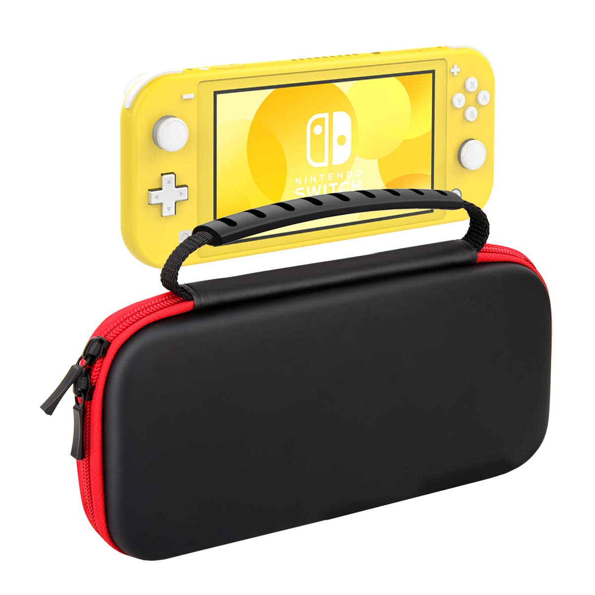 

ATiC Nintendo Switch Lite Чохол для перенесення та зберігання EVA Повністю вміщує Nintendo Switch Lite та 10 ігор Легкий Чорний Чохол, Чохол, Сумка, Матеріал, Ударостійкий,