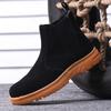 Men's Leisure Steel Toe Caps Working Safety Boots Cow Suede Leather Safe Shoes Worker Chelsea Boot Security Ankle Botas Protect